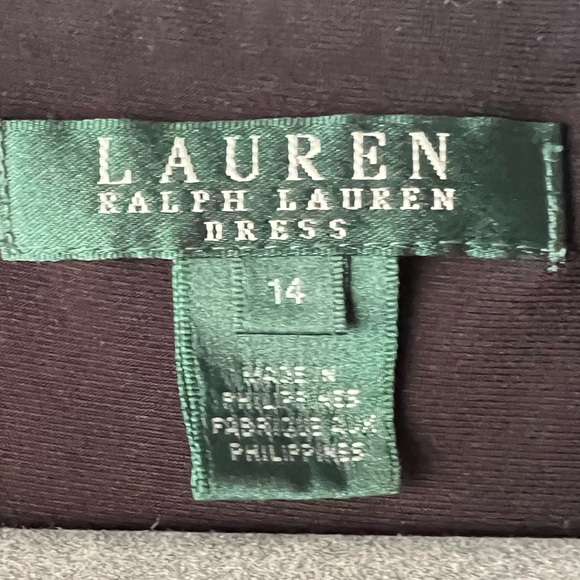 Lauren Ralph Lauren Faux Wrap Dress Size 14 Stretch
Cocktail Capsule Black - Picture 5 of 10